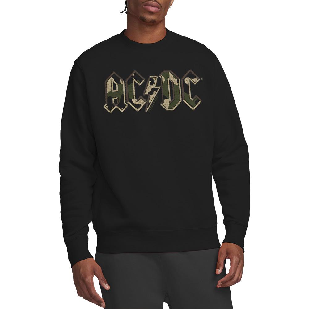 AC/DC Unisex Adult Camo Logo Sweatshirt