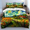 Rustic Sunflower Cottage Set  Kid'S And Adults' Bedroom Decor, Exquisite Three-Piece Bedding Set Gift