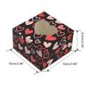 Valentine's Day Treat Box Heart Cardboard Box with Window Valentines Gift Container for Goodie Cookie Candy Party Supply