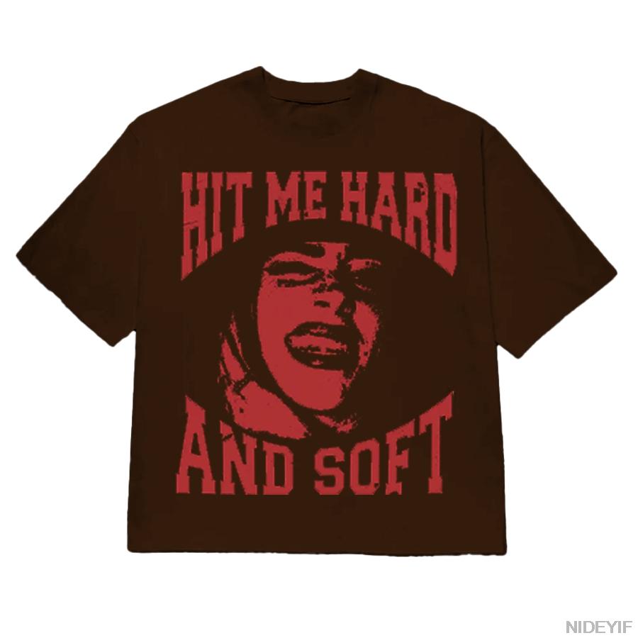 Hit Me Hard and Soft 2025 Tour T shirt for Men Women Hiphop Streetwear Tops 100 Cotton TShirt BE5