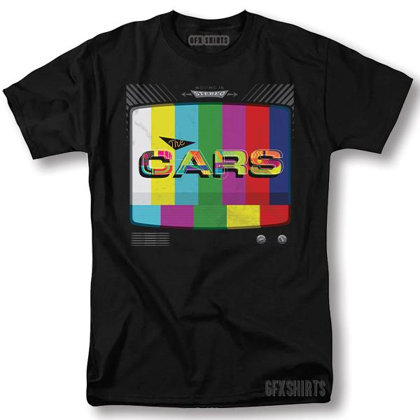 The Cars Shirt Moving In Stereo Rock Concert Tour Vntg Design T-Shirt Unisex T-Shirt S