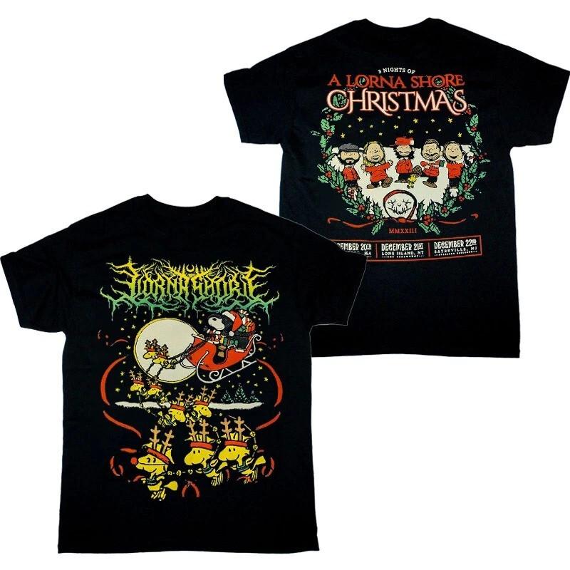 

Lorna Shore Christmas Show Heavy Cotton Black T Shirt S-5XL EN780 Unisex T-Shirt M