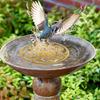 Copper Disc Purification Plate for Birds Bath Brass Tray Safe Water Cleaner Rust-Proof Metal Outdoor Pet Supplies for Tree Statue Pond Balcony