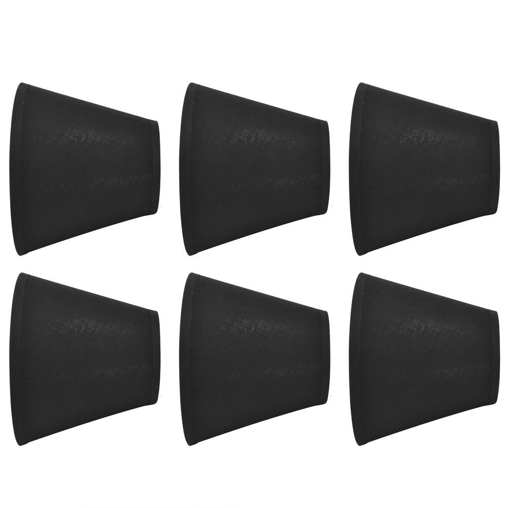 6 stk Stoff Lampeskjerm Klut Clip-on Lampeskjerm for E14 Bord Lysekrone Gulvlampe Vegglampe