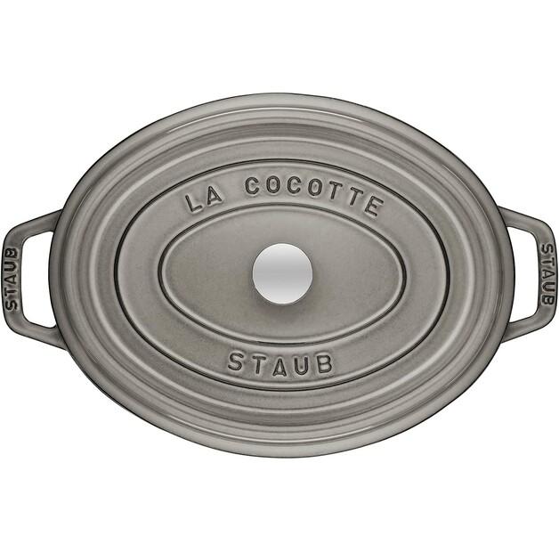 Casserole Zwilling Staub Stewpot Oval 40x33cm Graphite Grey 6.7l (40509-324-0)