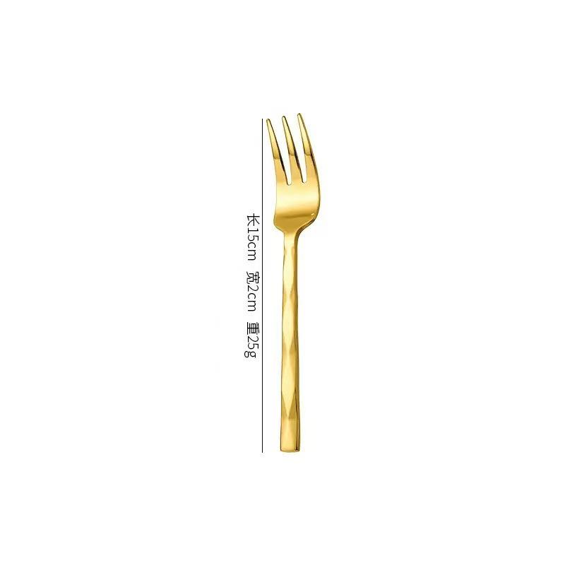 410 Stainless Steel Diamond Handle 5-Piece Tableware Set: Knife, Fork, Spoon for Steak/Western Food in Gift Box