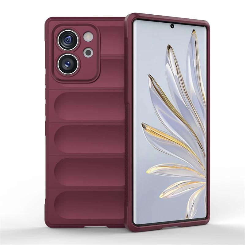 

Чехол для Huawei Honor 80 se 80se 80 Pro 5g Задняя крышка Чехол Ударопрочные Бронированные Чехлы для телефона Жидкий силикон Противоударный Funda Coque For Honor 80 SE сливовый