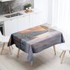 Winter Snow Tablecloth Beautiful  Anti-fouling Waterproof Rectangular Kitchen Table Home Decoration
