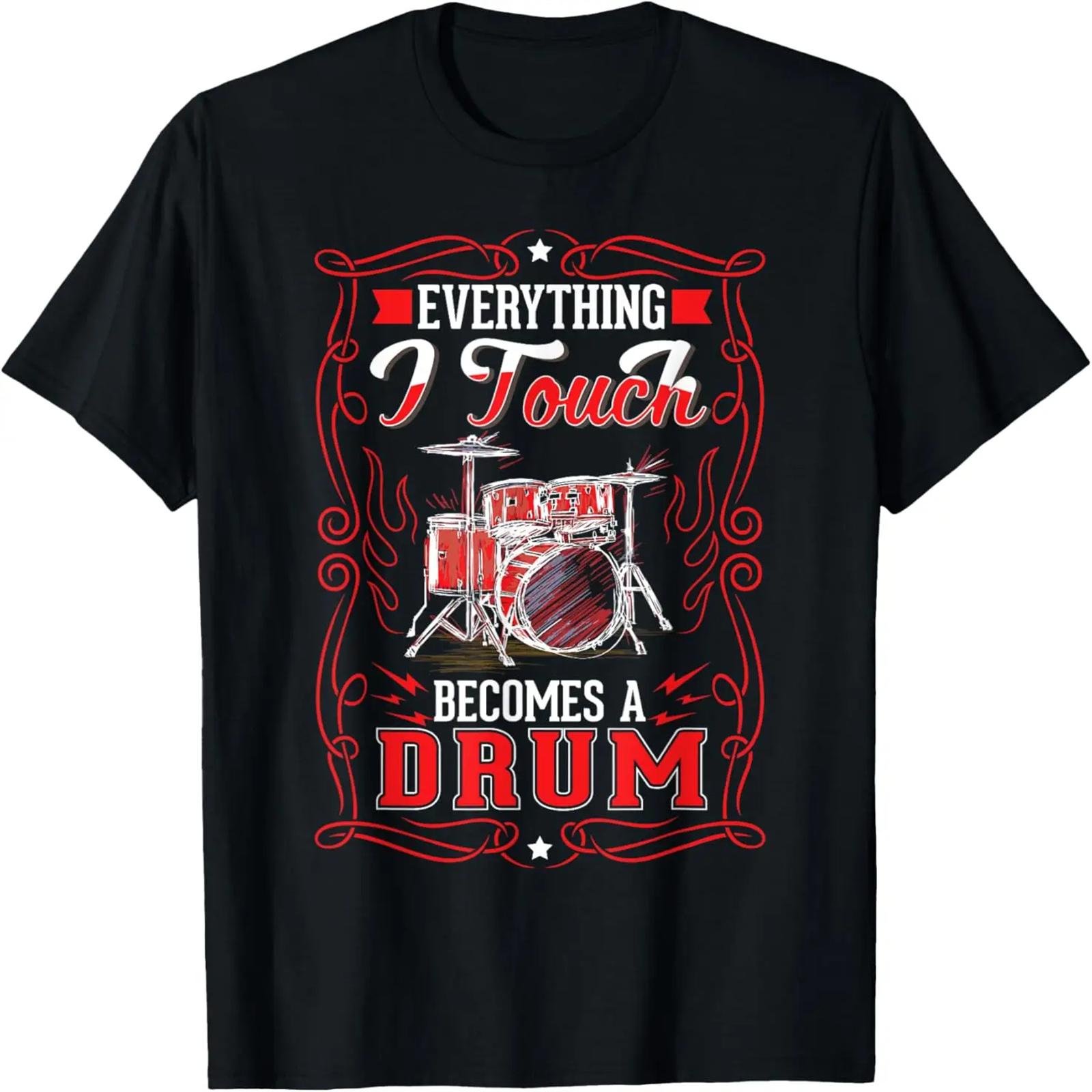 Never Underestimate An Old Man With Drums T-Shirt S