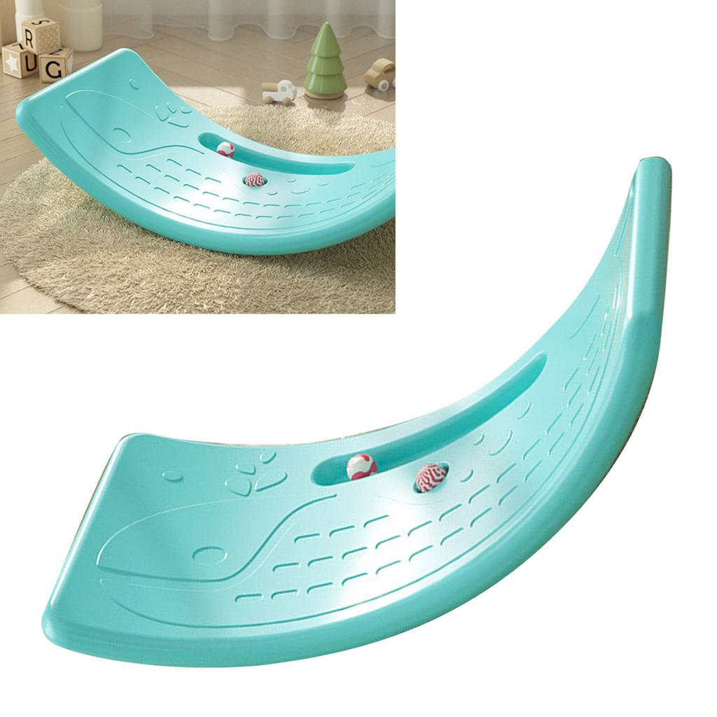 Kids Rocker Board Plastic Load Bearing 50kg 110.2lb Children s Wobble Board for Exercise Indoor Birthday Gift