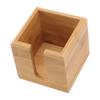 Tissue Box Bamboo Wood Textured Rectangular Paper Storage Organization for Kitchen Office