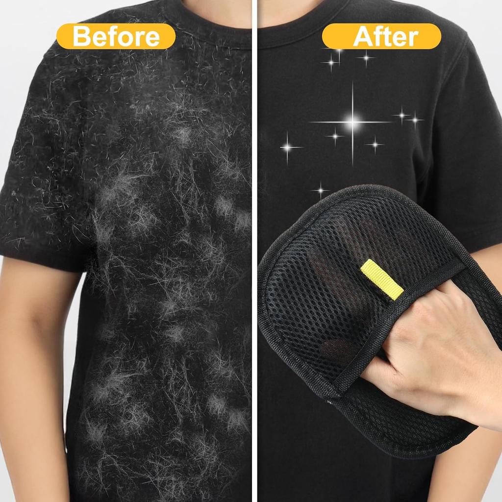 Pet Hair and Yarn Gloves for Cleaning Cat Hair Double Brush Design Can Be Reused To Improve Your Home Comfort and Cleanliness