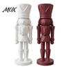 Unique Gift for Home Enthusiasts 3D Printed Nutcracker Soldier Statue, Geometric Minimalist Figurine Desk Office Decorative Item Shelf, DIY Paintable