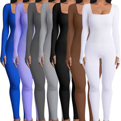 Akaily letnie stroje prążkowany kombinezon dla kobiet 2023 dres jednoczęściowy bez rękawów kombinezon typu bodycon Streetwear czarny kombinezon