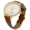 Fieldwork Women's Analog Snoopy Watch with Leather Strap, 2-Layer G, Brown, PNT-048-3