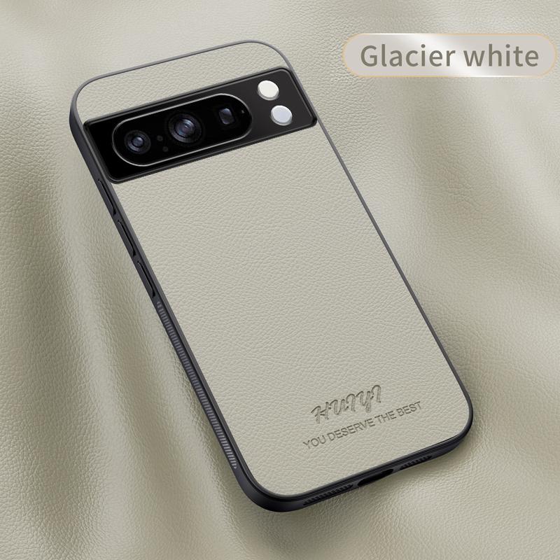 Leather Magsafe Case for Google Pixel 8 Pro Car Magnetic Holder Wireless Charging Silicone Hard Phone Cover GooglePixel8Pro