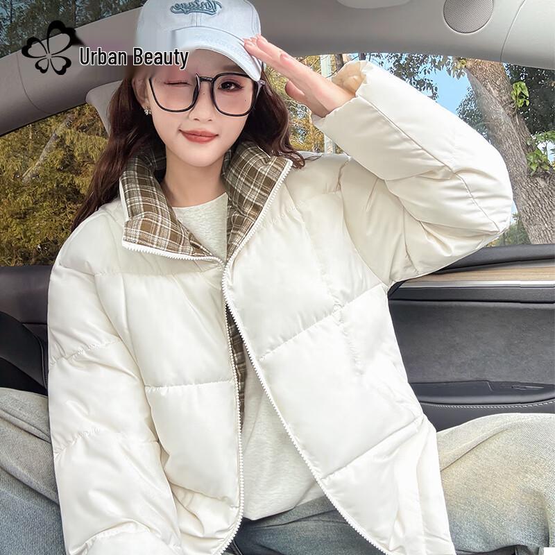 

Urban Beauty Women s Stand-Collar Winter Padded Jacket L