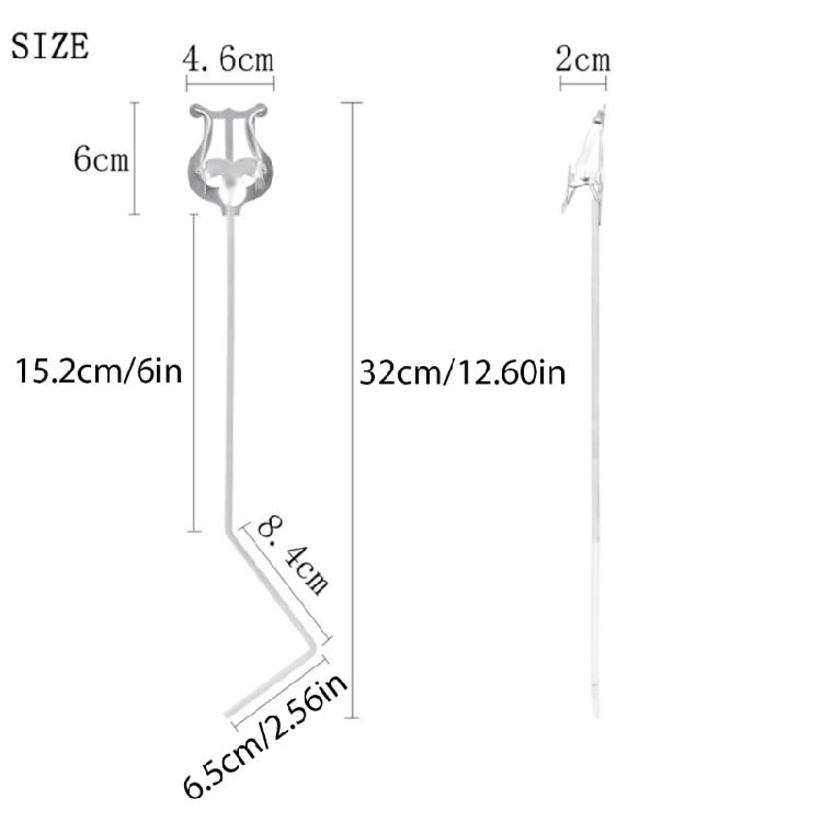 Notenmappe Notenbuchklemme Ersatz Tuba Marschpartiturklemme Notenheftklemme Instrumentenhalter