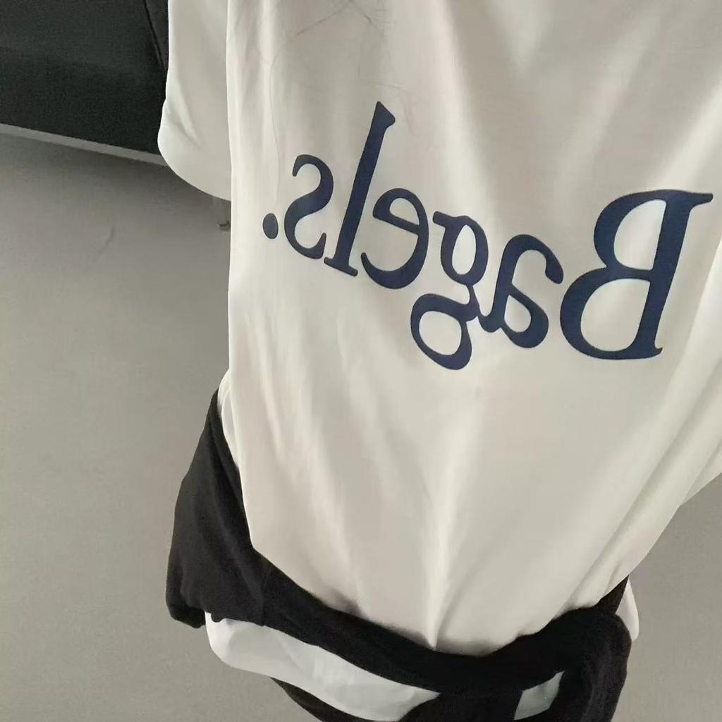 In the summer of 2026, the new Korean version of the letter-printed round neck loose casual versatile short-sleeved T-shirt women's top trendy ins