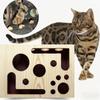 Langlebig Mit Glockenball Katzenkratzbrett Box Interaktiver Labyrinth-Tunnel Interaktives Katzenschleifpapier Innen Katzenübung Kätzchen Haustierbedarf