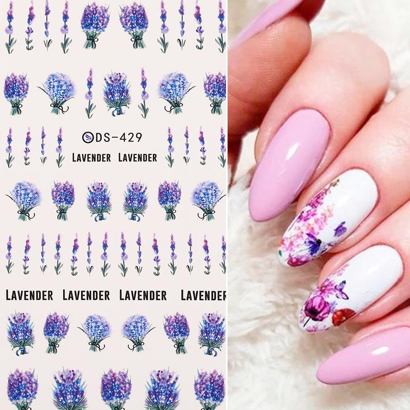 

Ногти вода Decals Роза Ожерелье Ногти Искусства Украшения Передача наклейки ногти