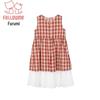 Girls' Summer Retro Plaid Vest Dress