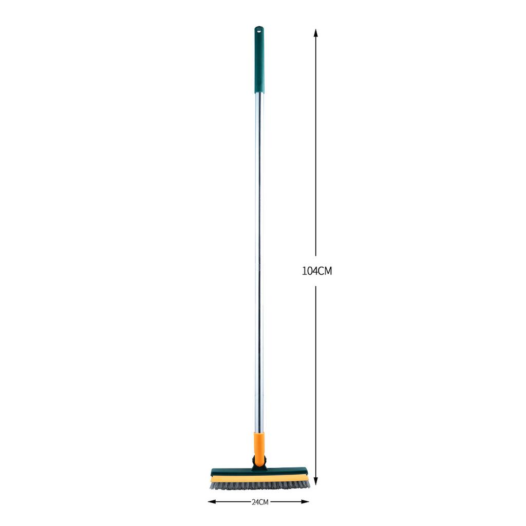 Floor Scrub Brush Professional Efficient V Shaped Corner Brush Grout Brush with   Handle for Showers Bathroom Kitchen