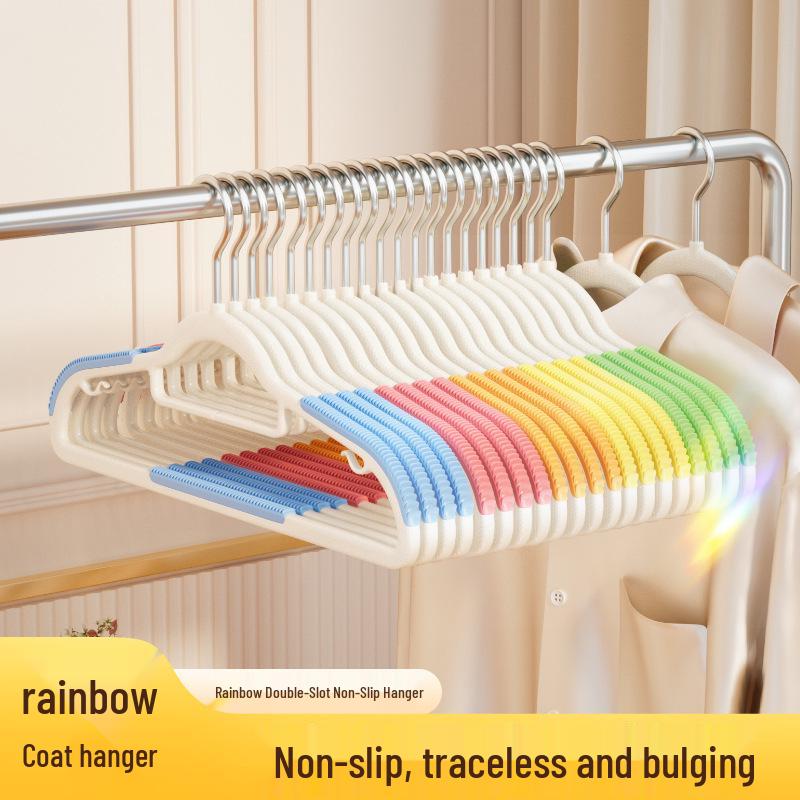 Anti-Slip, No-Indent Clothes Hangers with Thickened Design for Home Storage