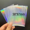 50Pcs Heart Shape Rainbow Star Foil Card Sleeves Top Loading Protector For Board Games Collectible Cards Pos  Tarot