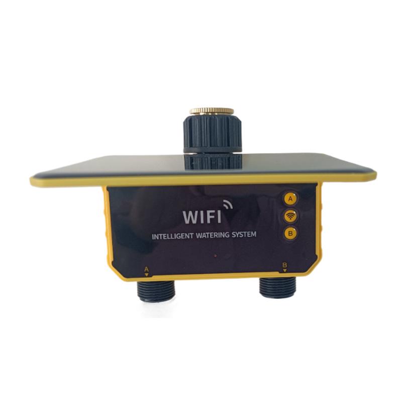Smart Solar WiFi Micro-Sprinkler System with Dual-Channel Timer for Automatic Household Irrigation