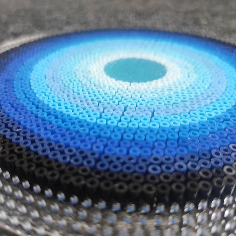 All Blue Color 2.6Mm 5000Pcs Hama Beads For Kids Iron Fuse Beads 3D Diy Puzzles Pixel Art Gift Children Toy