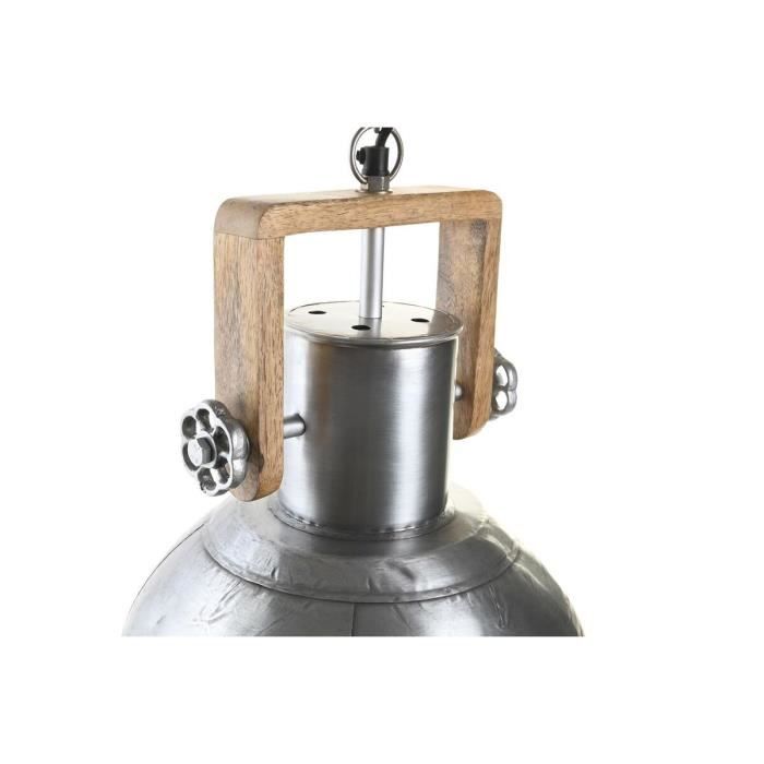 Suspension - Argenté Marron - 50W - Design Loft - Dimensions 31x31x44cm - Intérieur