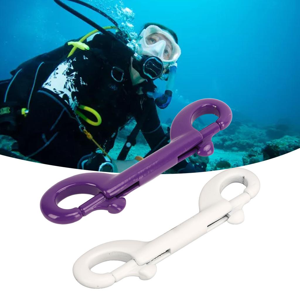 90mm 316 Stainless Steel Diving Double Headed Hook Quick Release Spring Hooks for Diving BCD