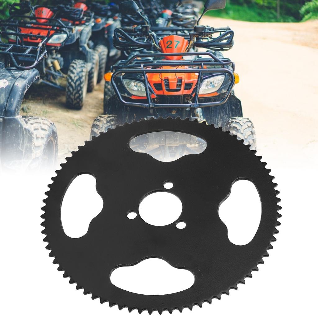 25H 78 Sprocket Black Steel Hard Crankset Suitable for 47/49cc Mini Motorcycle/ATV/Kart