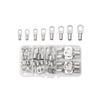 60 stk Sortiment Bil Auto Kobber Ring Terminal Wire Crimp Connector Bare kabel Batteriterminaler