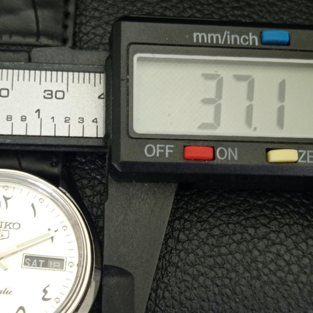 SEIKO 5 AUTOMATIC VINTAGE JAPAN 6309A MENS ARABIC SILVER DIAL WATCH a702442-5 R124-a702442