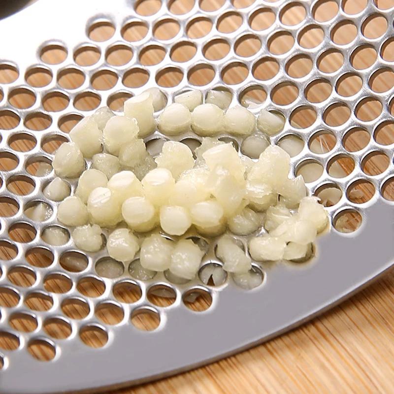 Garlic Press Stainless Steel Manual Garlic Mincer Portability Kitchen Small Tool Accessories Ginger Crusher Squeezer VIE LENTE