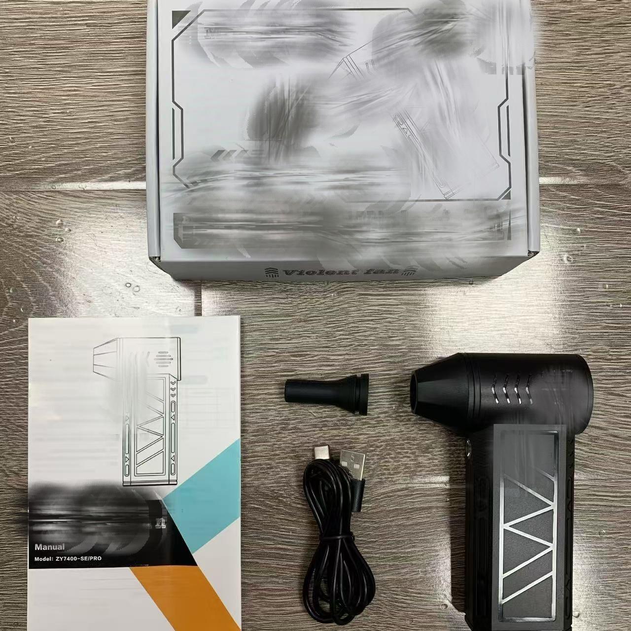 

Electric Air Duster, 3 Gear Adjustable Mini Jet Blower, Adjustable Electric Duster Replace Compressed Air Can Rechargeable Air Blower чёрный