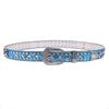 Sparkling Rhinestones Waistband Punk Design Belt Unisex Fashion Accessory PU Leather Sash Comforable