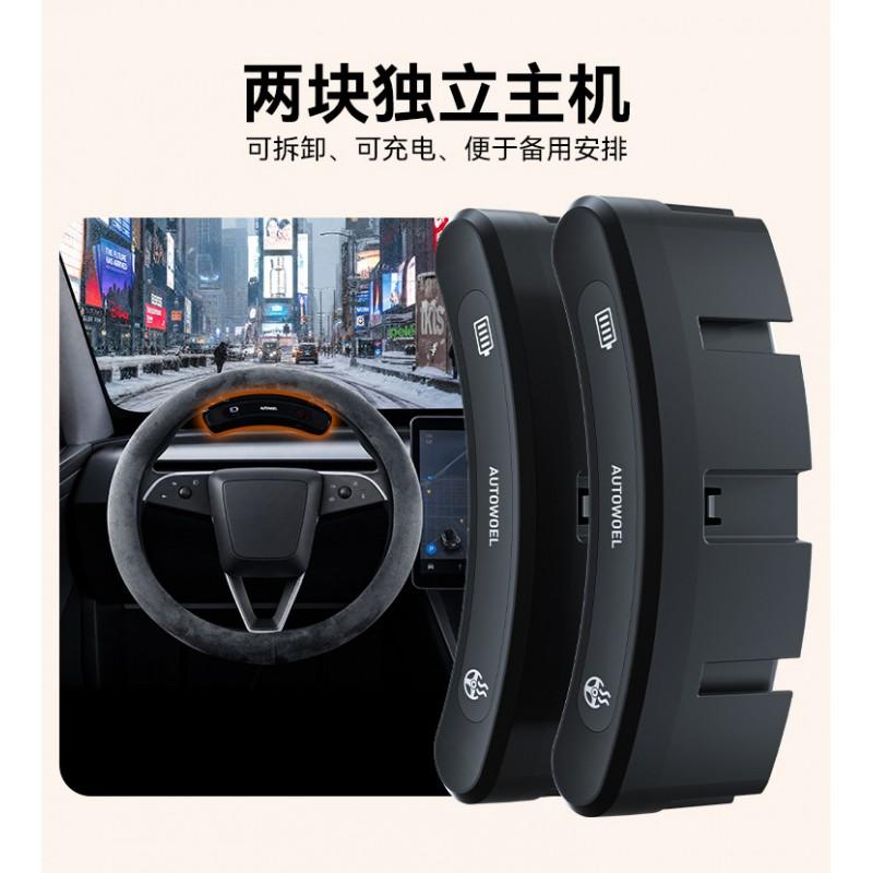 Universal Heated Steering Wheel Cover Car Winter Use Soft Suede Fleece O Shape D 38cm Diameter