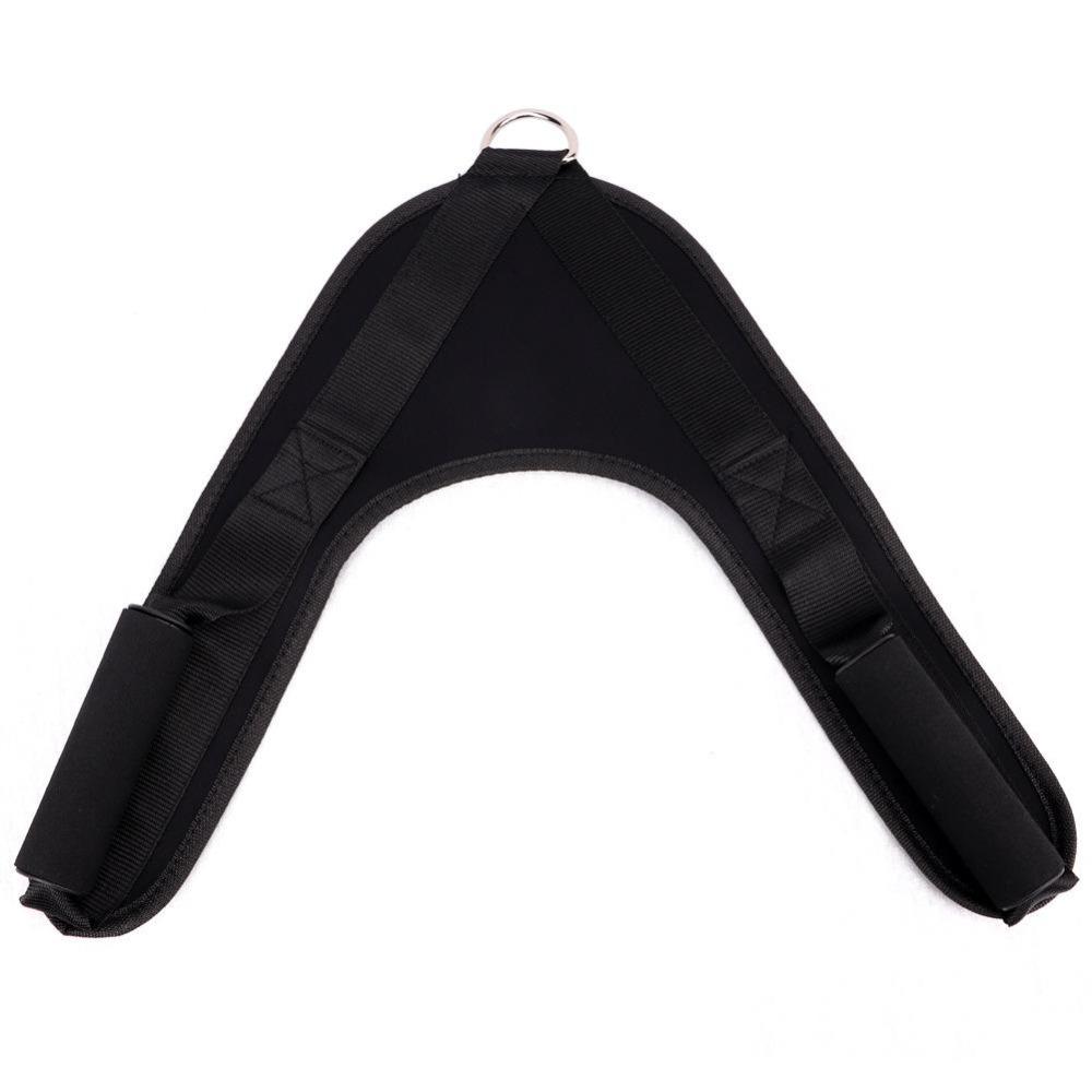 

Nylon Fitness Abdominal Crunch Straps V-Shaped Fitness Abdominal Belt Home Barbell Short