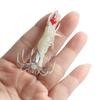 Hook Bait Lobster Metal Luminous Effect Soft Silicone Shrimps Squid Hook Jigging Fishing Lures Fishing Tackle