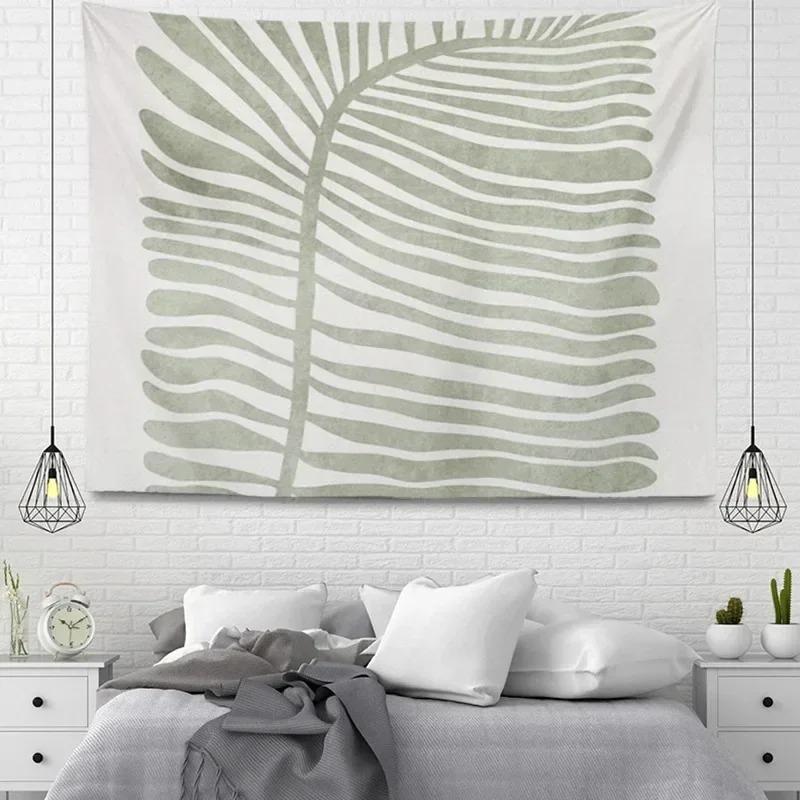 

Simple Line Plant Wall Decor Tapestry Home Living Room Tapestry 74x94cm(29x37in)