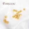 18K Gold Plated Metal Beads,Spacer Beads For Bracelets,Separator For Bead,DIY Jewelry Accessories,Necklace Bead Findings
