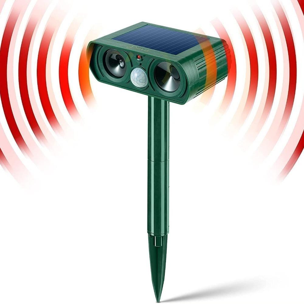 

Водонепроницаемый ультразвуковой отпугиватель животных солнечный отпугиватель вредителей новый отпугиватель оленей на открытом воздухе зелёный