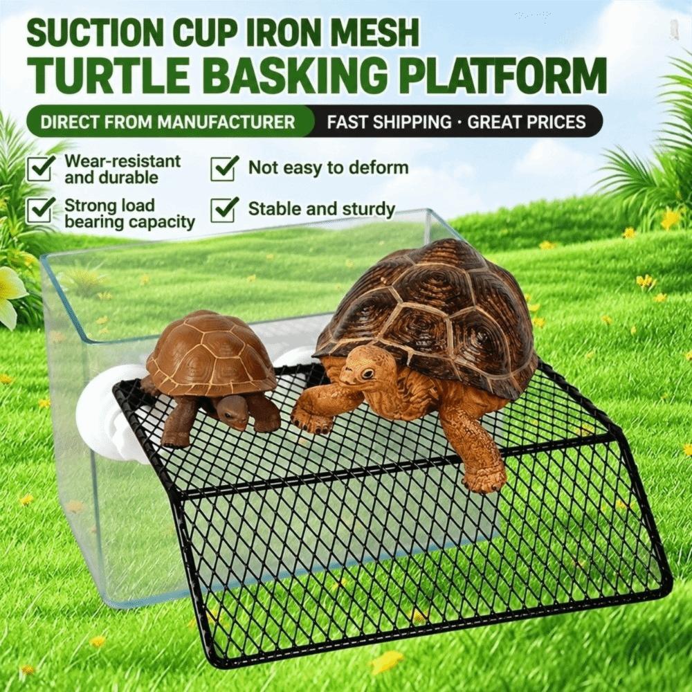 Suction Cup Turtle Basking Platform Wall-Mounted Turtle Dock Reptile Resting Platform  Aquarium