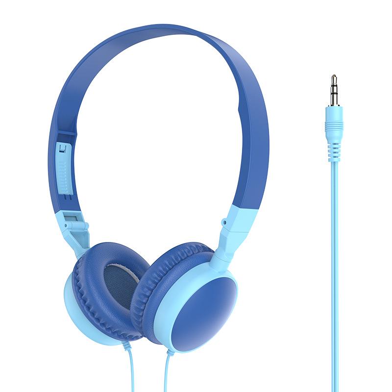 Rotatable Macaron-Colored Children's Headphones for Oral Exams & Electronic Keyboards