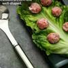 1 Pcs Maker Spoon Meat Baller With Elliptical Leakage Hole Stainless Steel Meat Ball Mold Kitchen Gadget Meat Tools