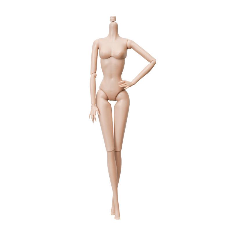 30cm 1/6 Supermodel Puppenkörper Helle Normale Hautfarbe Mehrgelenkig Gelenkiges Modell Zubehör für Puppen Makeover Upgrade