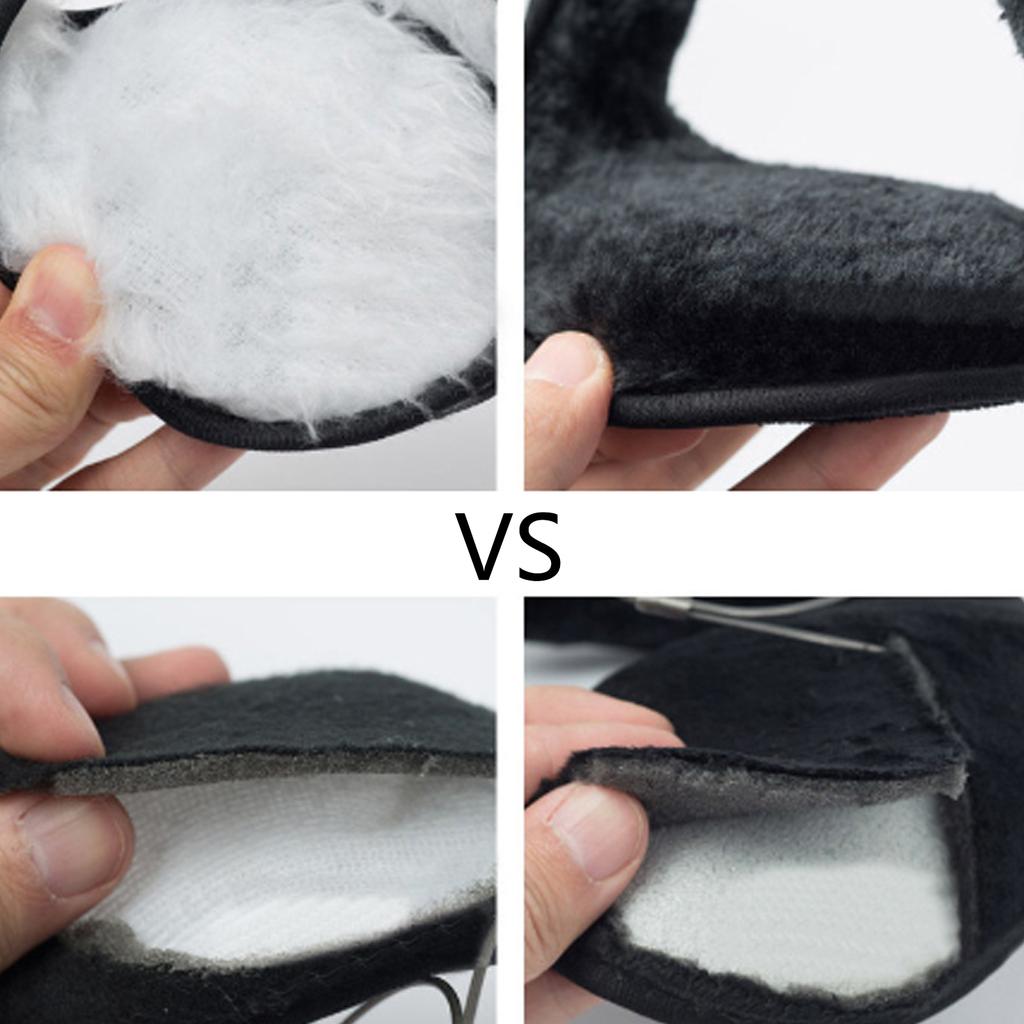 Plush Earmuffs for Men and Women Warm Ear Warmers Cold Weather Ear Protectors Furry Ear Flaps for Outdoor Activities